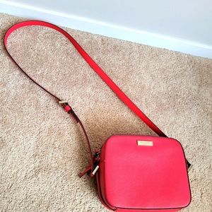 Red crossbody bag